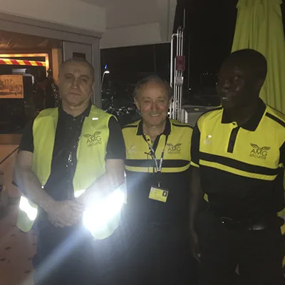 Une équipe soudée d'agents AMG Sécurité